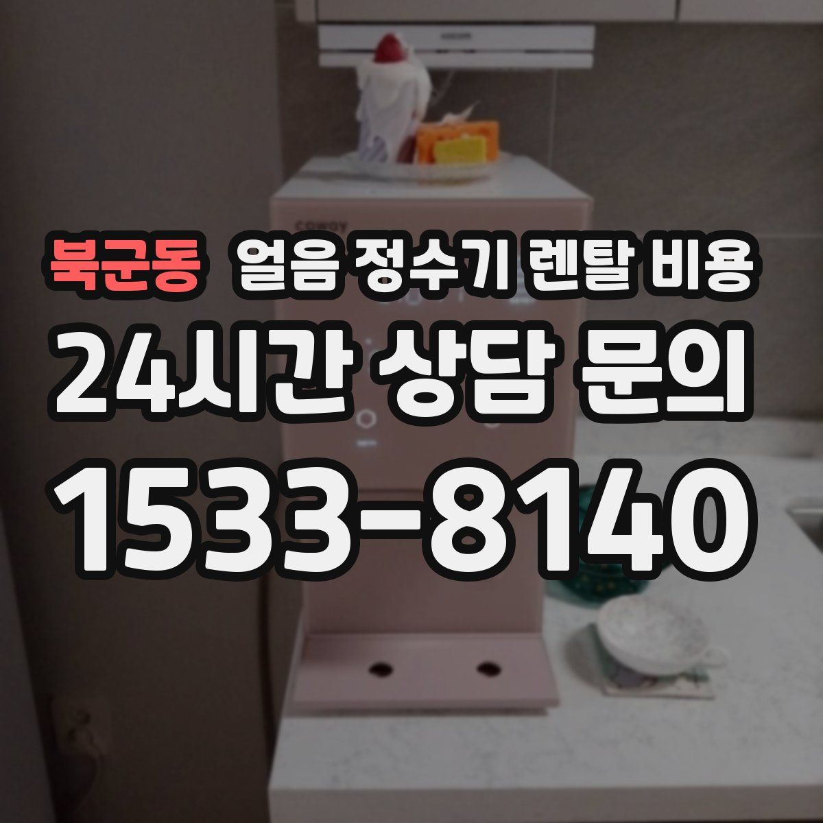 북군동 얼음 정수기 렌탈 비용