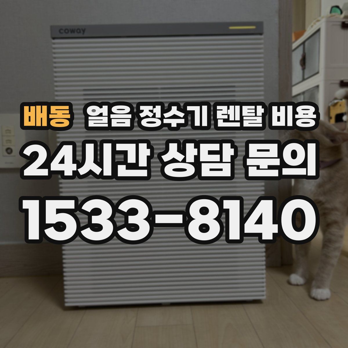 배동 얼음 정수기 렌탈 비용