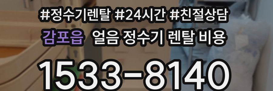 감포읍 얼음 정수기 렌탈 비용