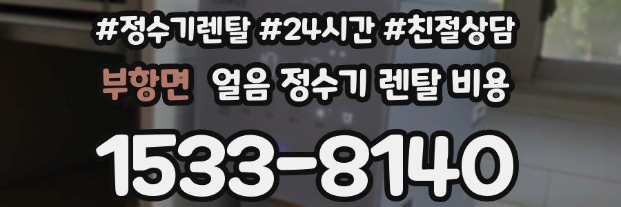 부항면 얼음 정수기 렌탈 비용