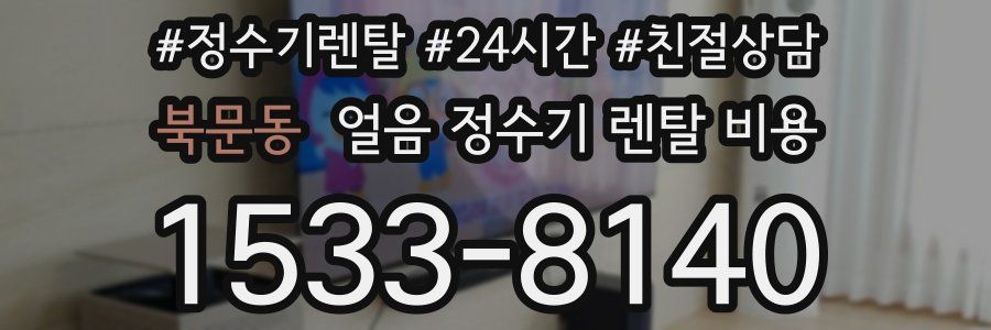 북문동 얼음 정수기 렌탈 비용