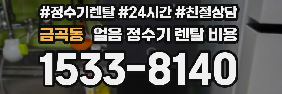 금곡동 얼음 정수기 렌탈 비용