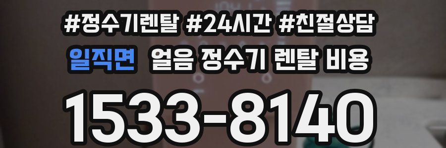 일직면 얼음 정수기 렌탈 비용