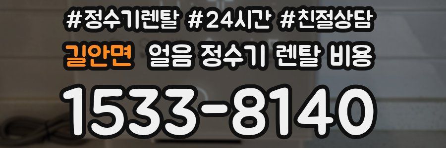 길안면 얼음 정수기 렌탈 비용