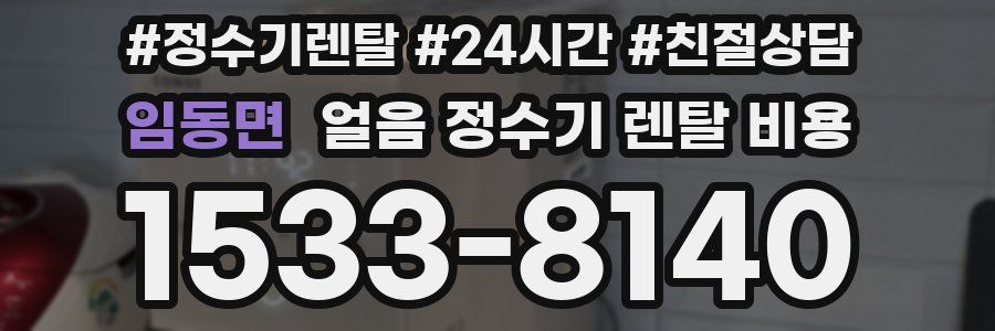 임동면 얼음 정수기 렌탈 비용