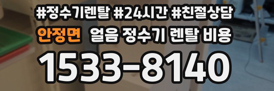 안정면 얼음 정수기 렌탈 비용