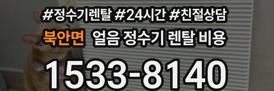 북안면 얼음 정수기 렌탈 비용