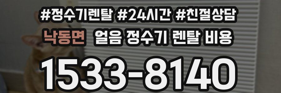 낙동면 얼음 정수기 렌탈 비용