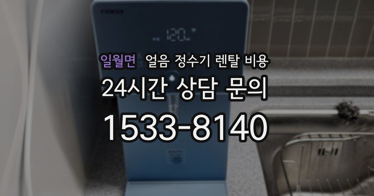 일월면 얼음 정수기 렌탈 비용