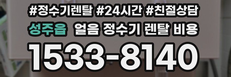 성주읍 얼음 정수기 렌탈 비용