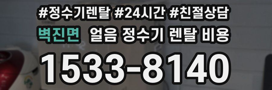 벽진면 얼음 정수기 렌탈 비용