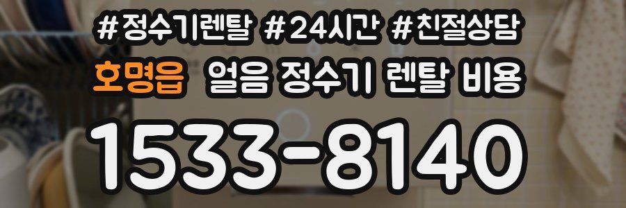 호명읍 얼음 정수기 렌탈 비용