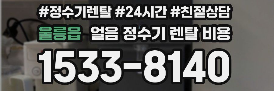 울릉읍 얼음 정수기 렌탈 비용