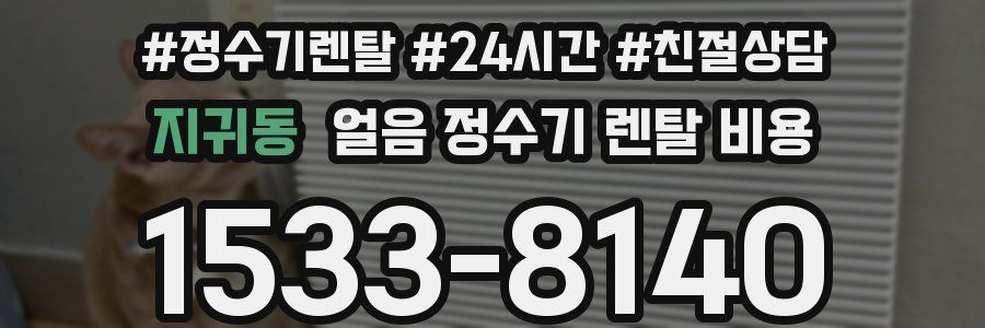 지귀동 얼음 정수기 렌탈 비용