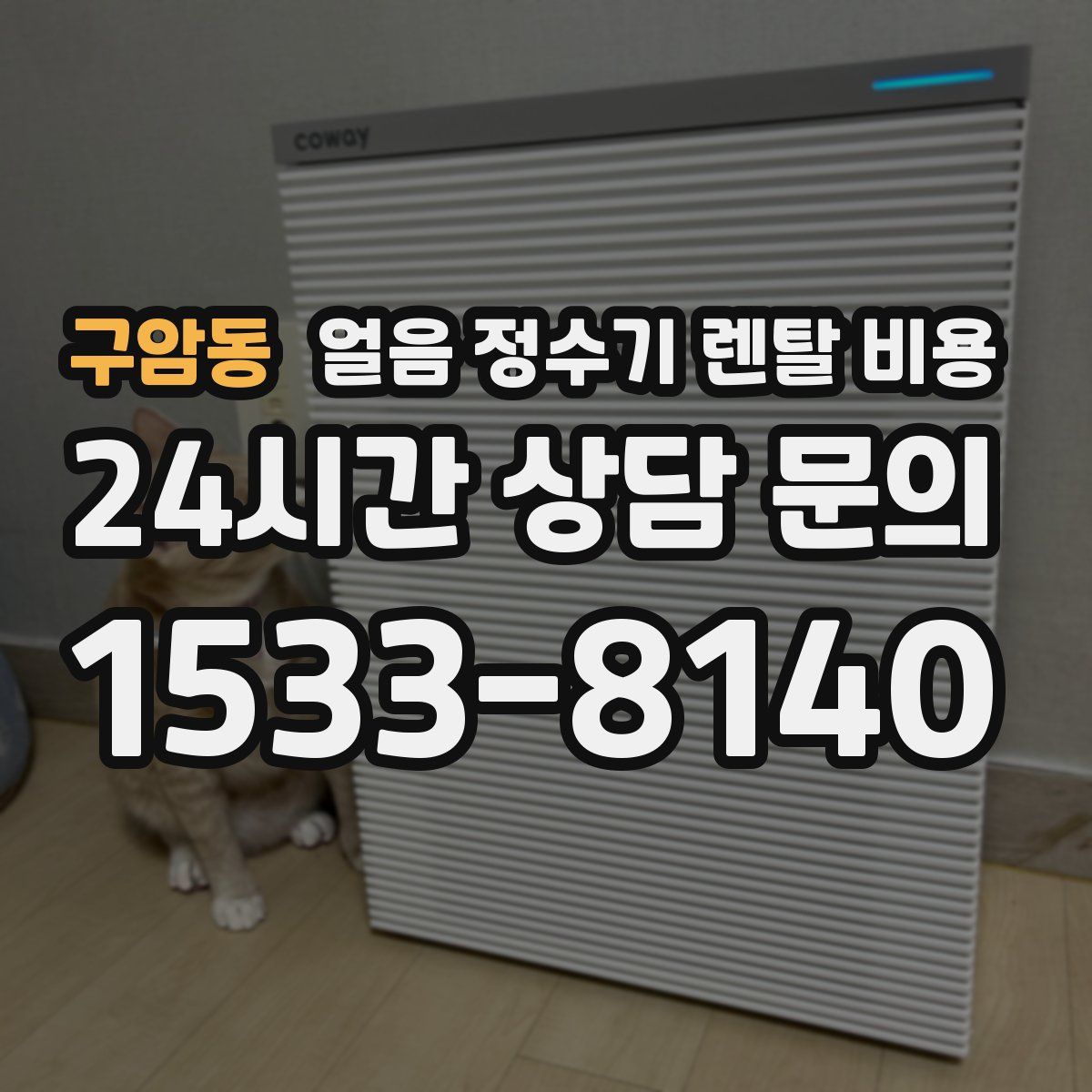 구암동 얼음 정수기 렌탈 비용