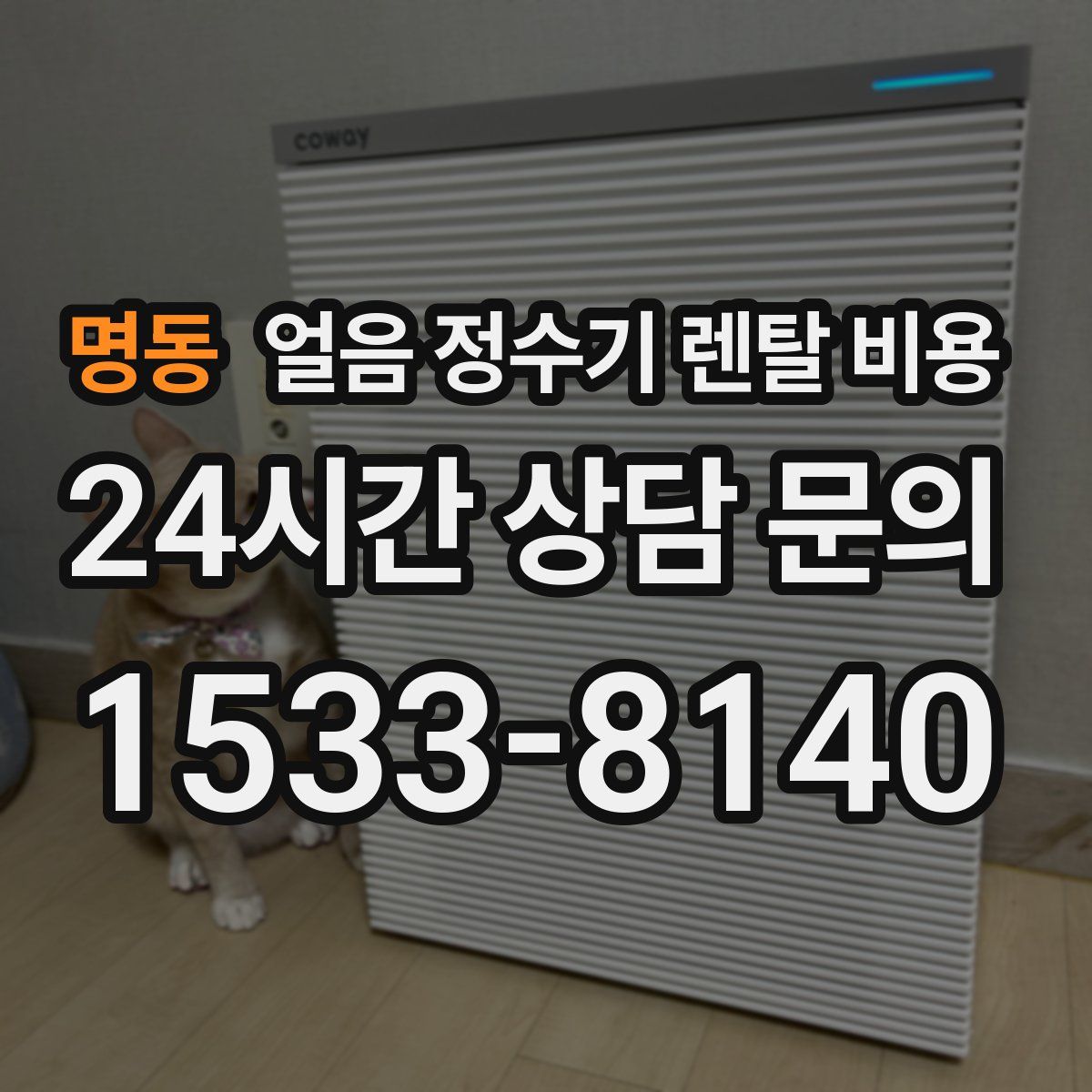 명동 얼음 정수기 렌탈 비용