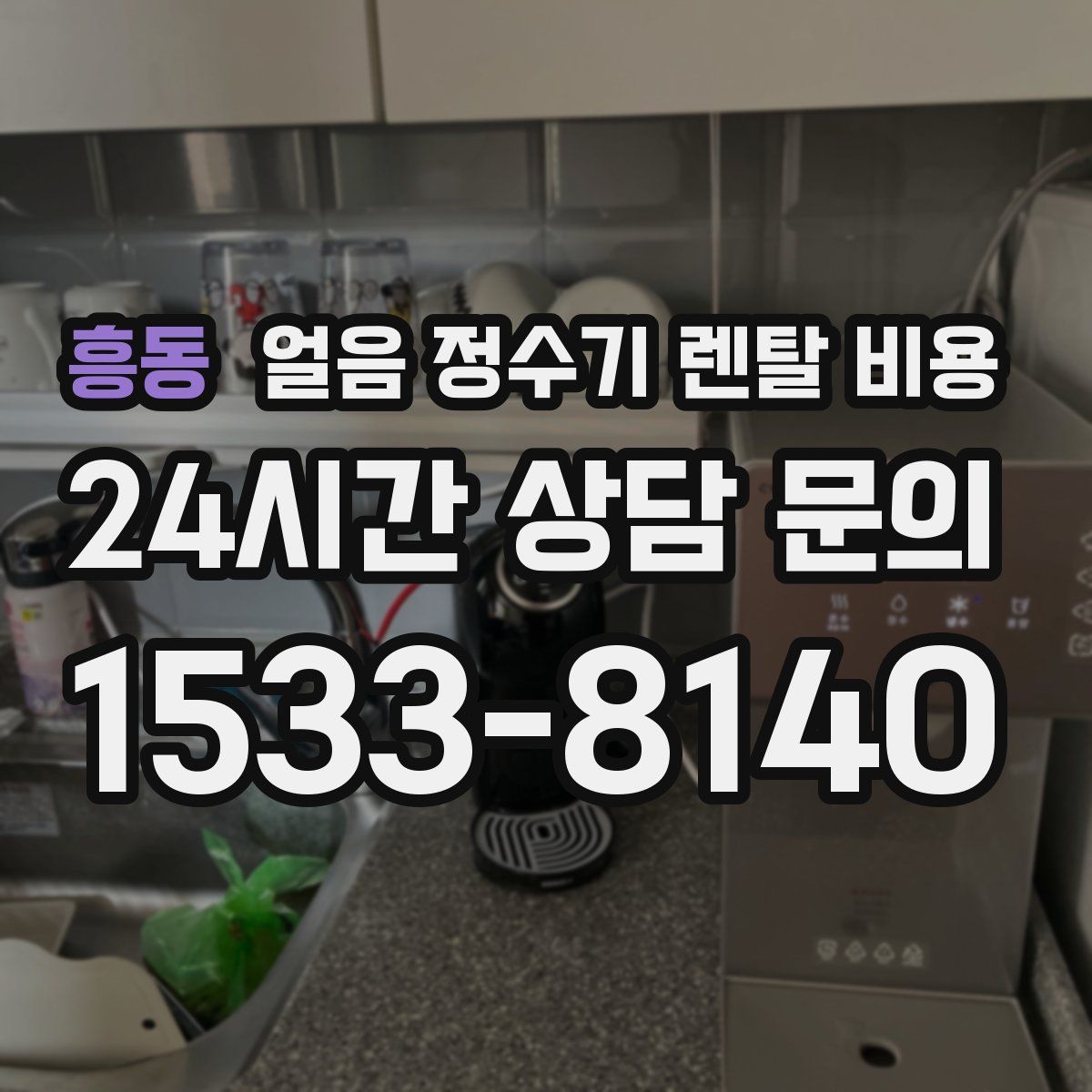 흥동 얼음 정수기 렌탈 비용