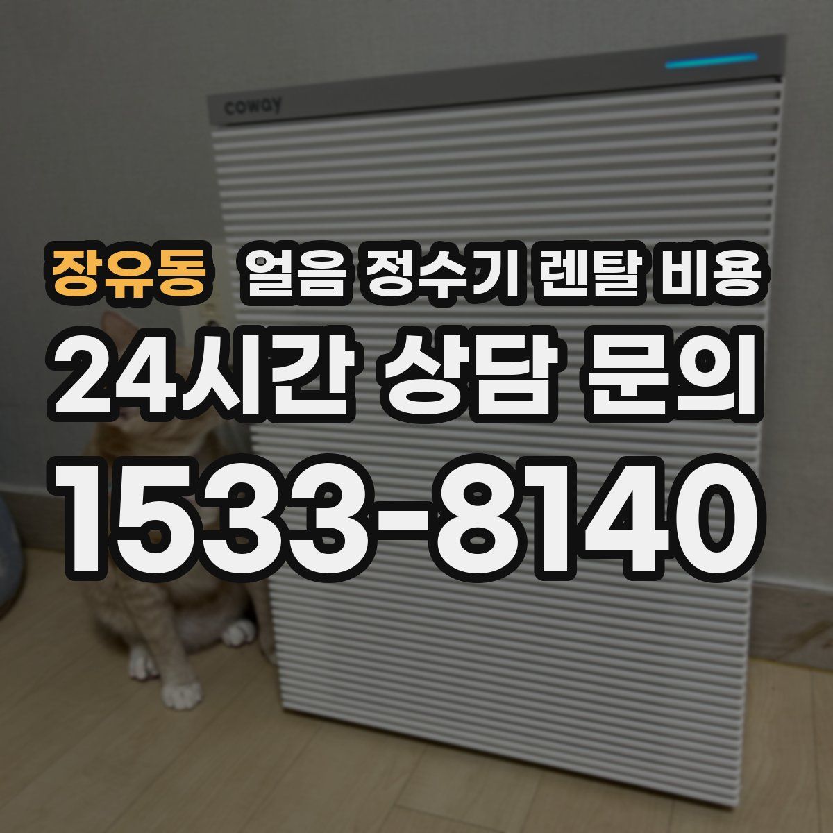 장유동 얼음 정수기 렌탈 비용