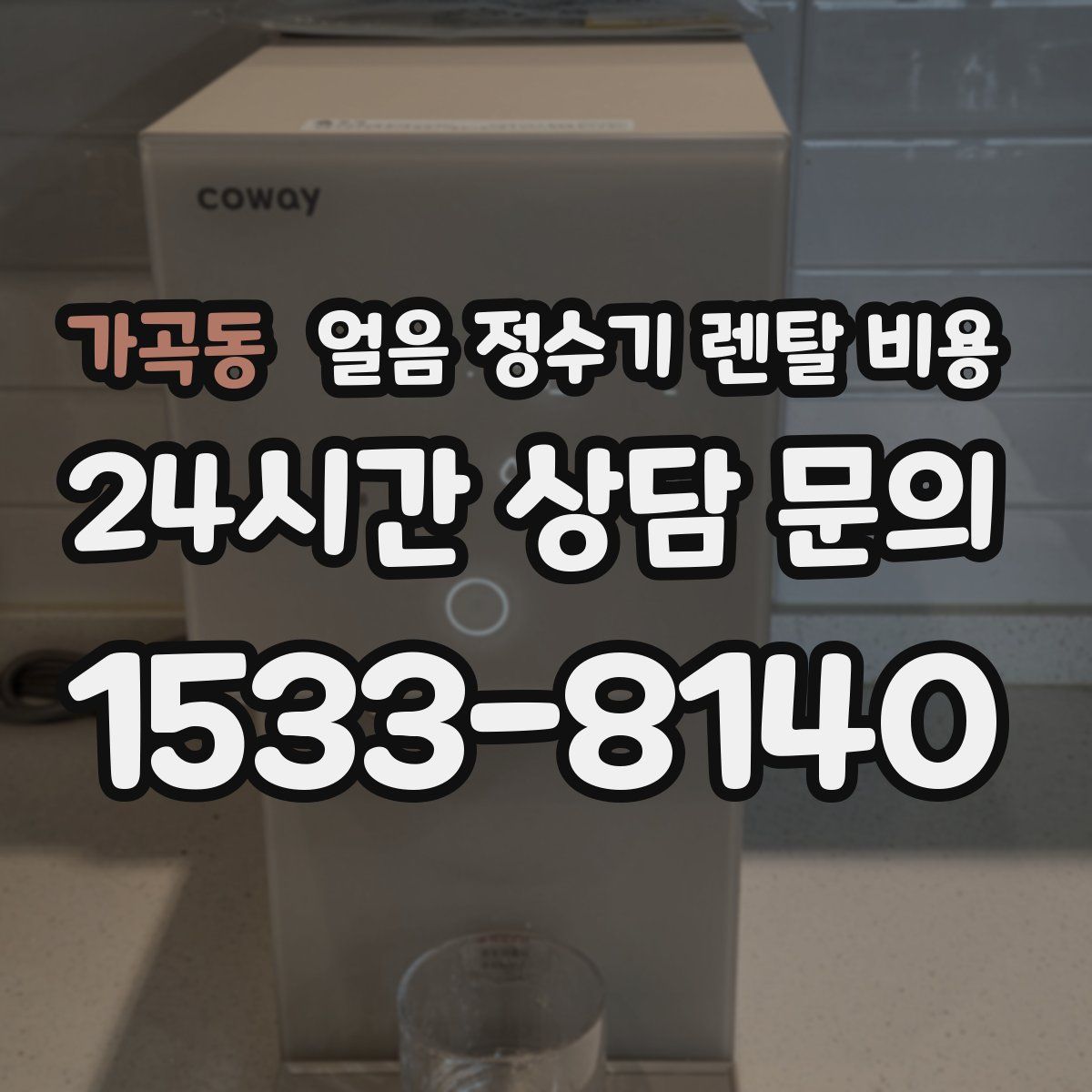 가곡동 얼음 정수기 렌탈 비용