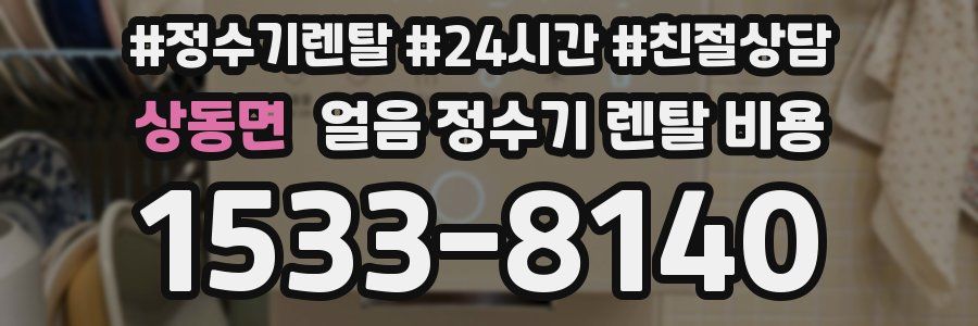 상동면 얼음 정수기 렌탈 비용