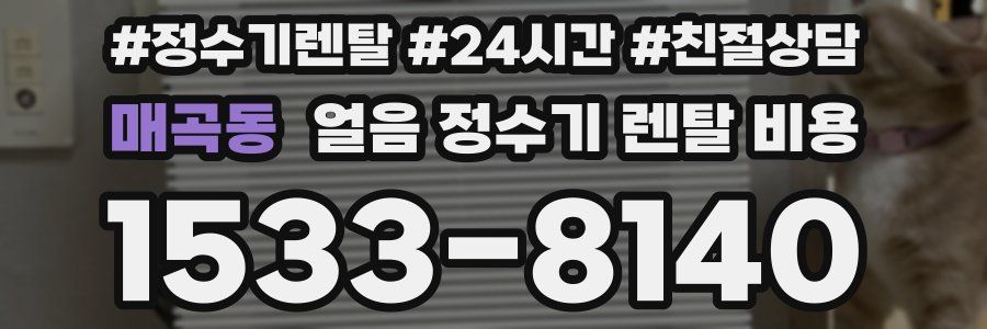 매곡동 얼음 정수기 렌탈 비용