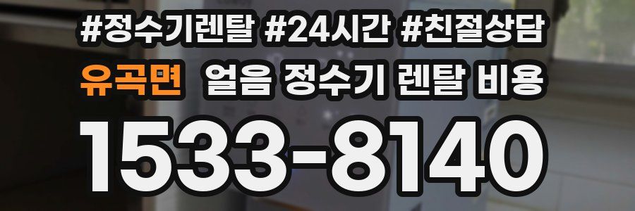 유곡면 얼음 정수기 렌탈 비용