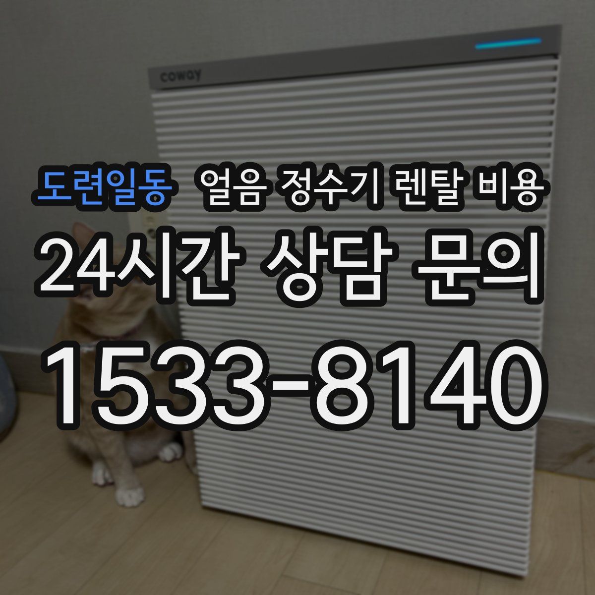 도련일동 얼음 정수기 렌탈 비용