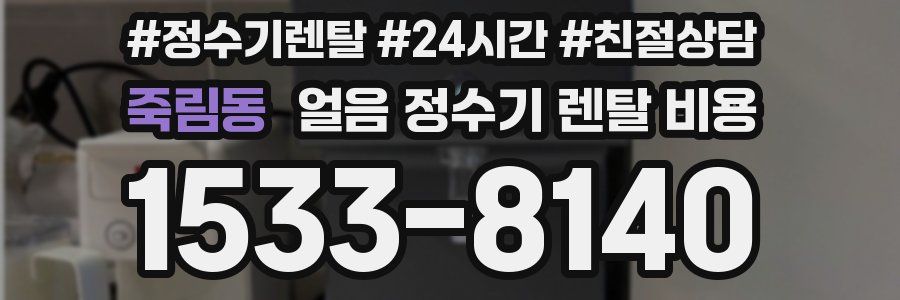 죽림동 얼음 정수기 렌탈 비용