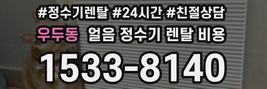 우두동 얼음 정수기 렌탈 비용