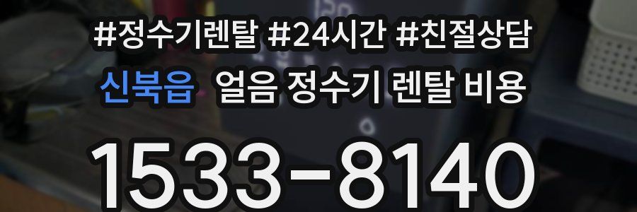 신북읍 얼음 정수기 렌탈 비용