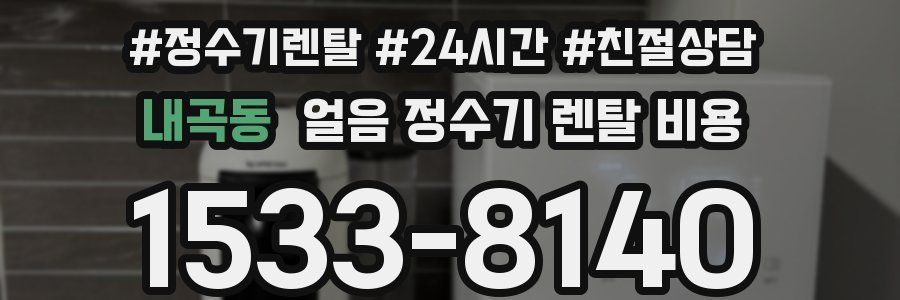 내곡동 얼음 정수기 렌탈 비용