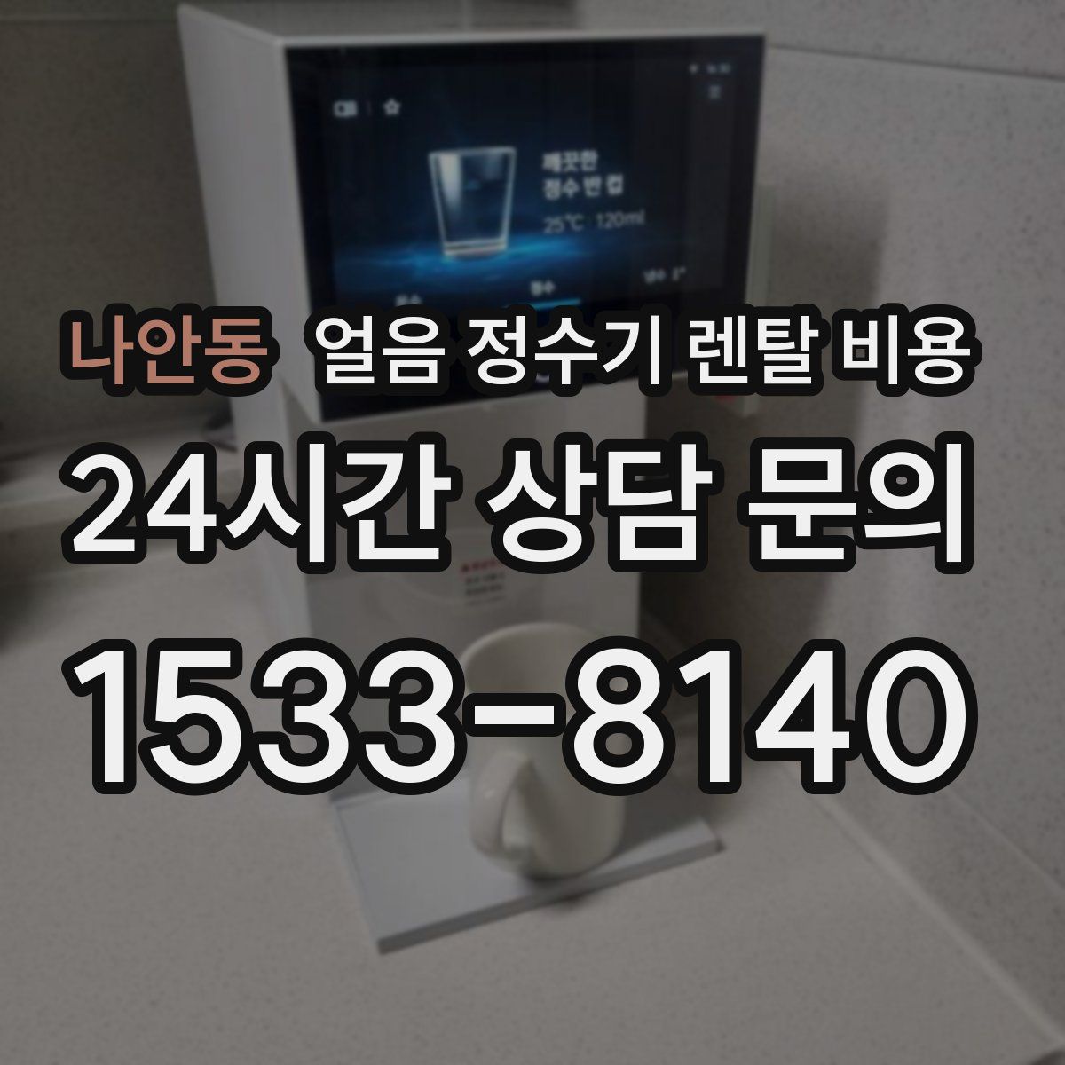 나안동 얼음 정수기 렌탈 비용