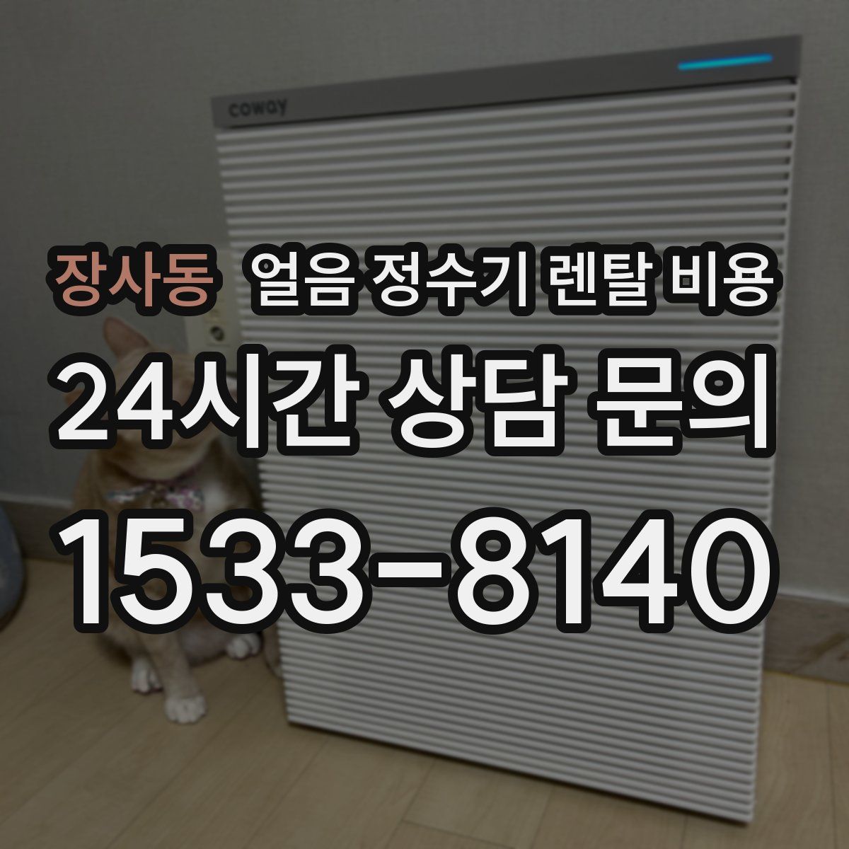 장사동 얼음 정수기 렌탈 비용