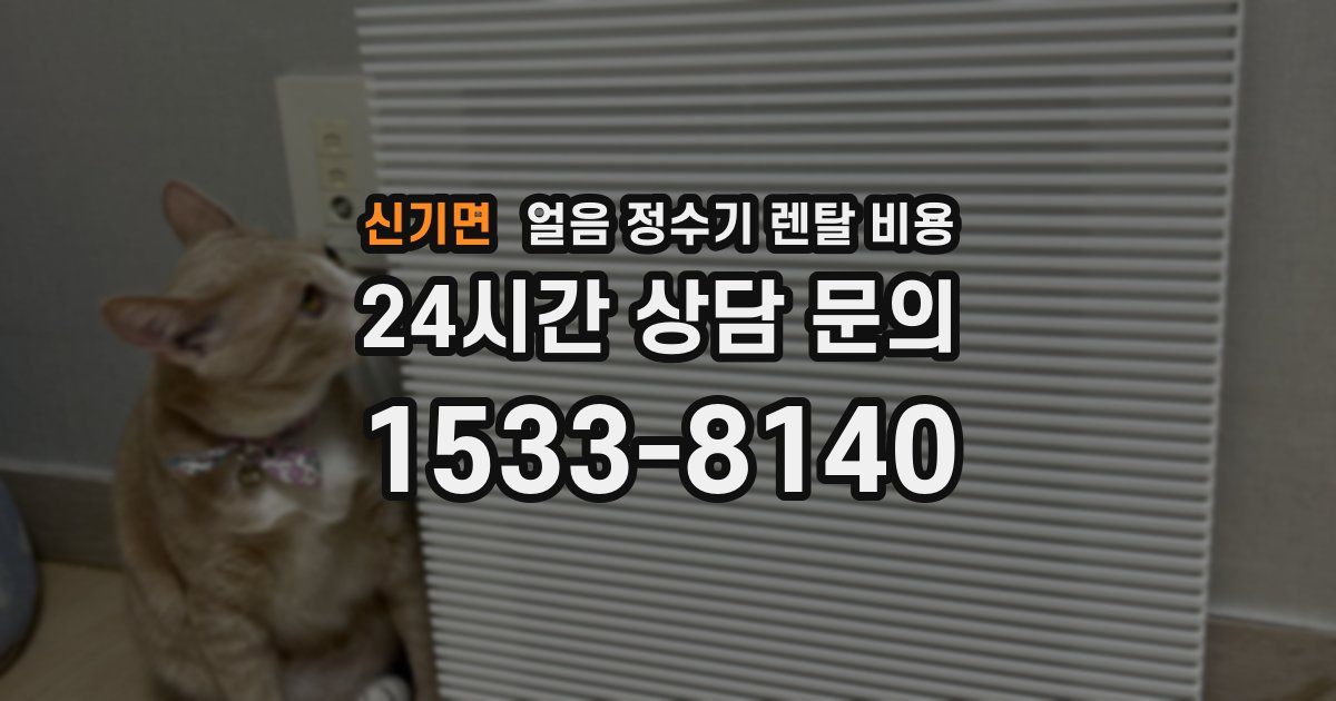 신기면 얼음 정수기 렌탈 비용