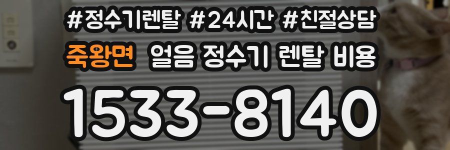 죽왕면 얼음 정수기 렌탈 비용