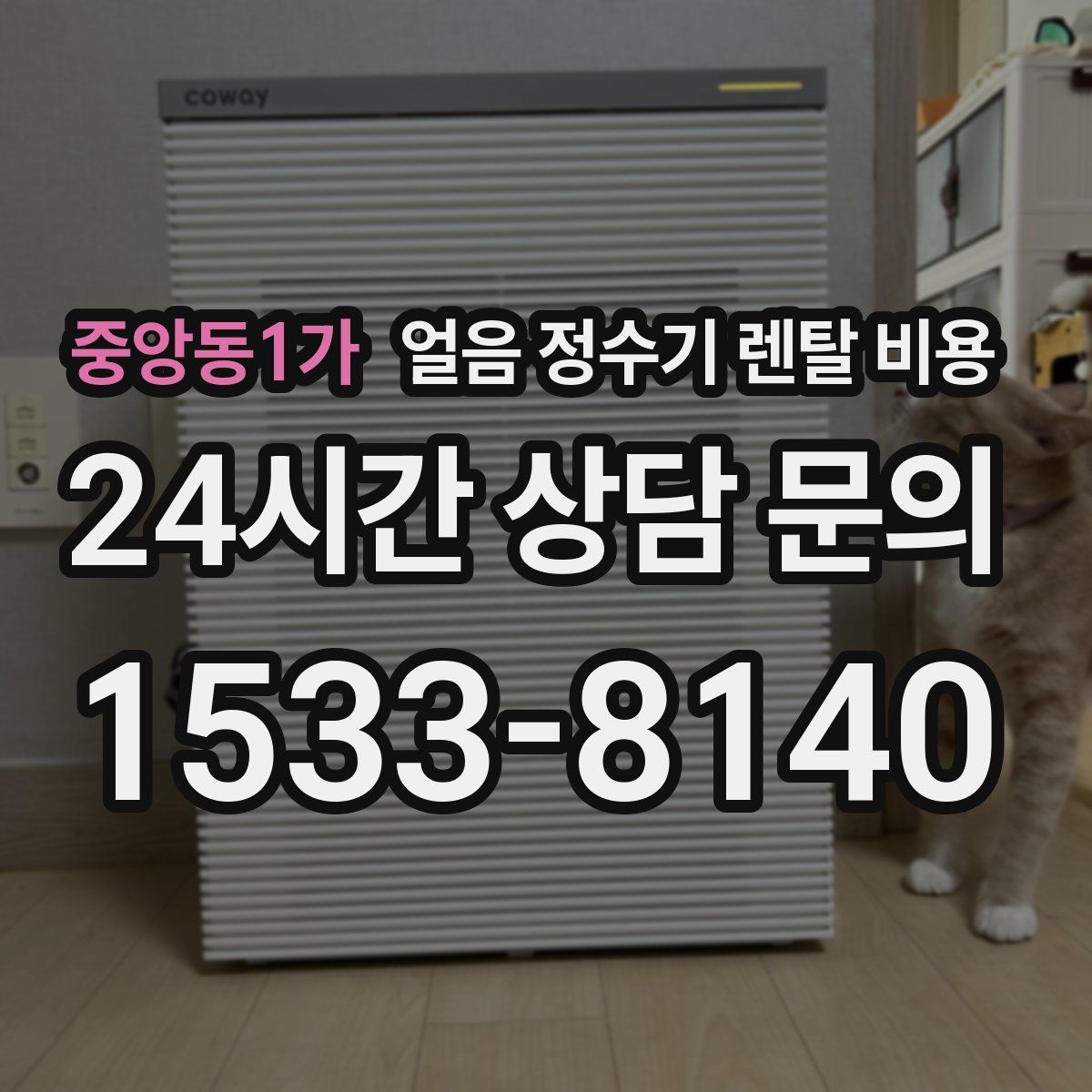 중앙동1가 얼음 정수기 렌탈 비용