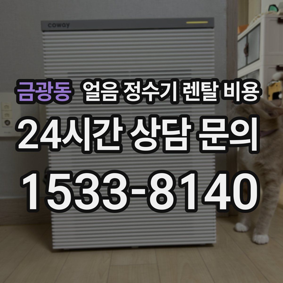 금광동 얼음 정수기 렌탈 비용