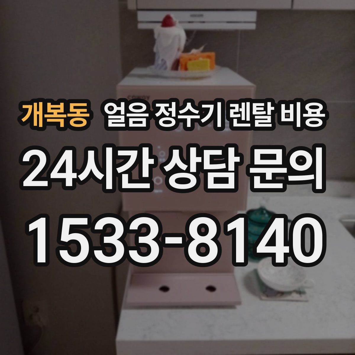 개복동 얼음 정수기 렌탈 비용