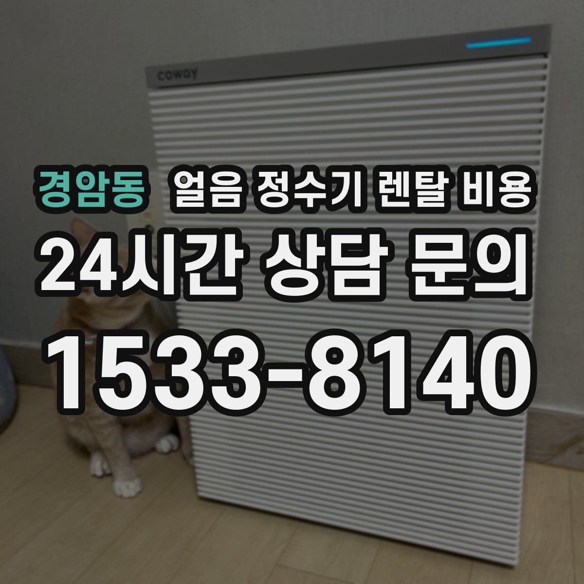 경암동 얼음 정수기 렌탈 비용