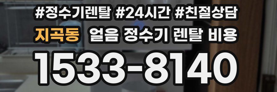 지곡동 얼음 정수기 렌탈 비용