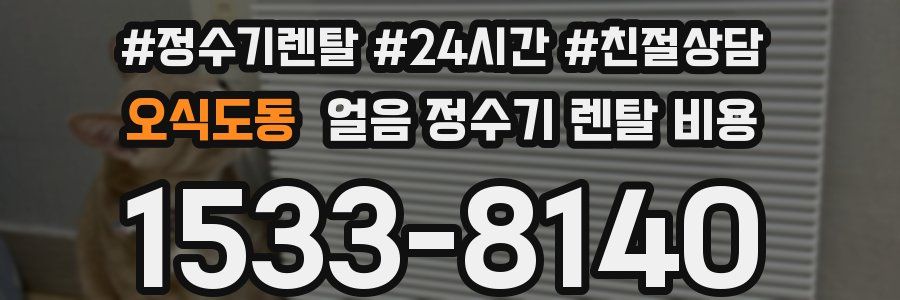 오식도동 얼음 정수기 렌탈 비용