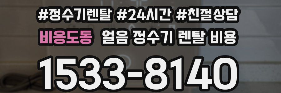 비응도동 얼음 정수기 렌탈 비용