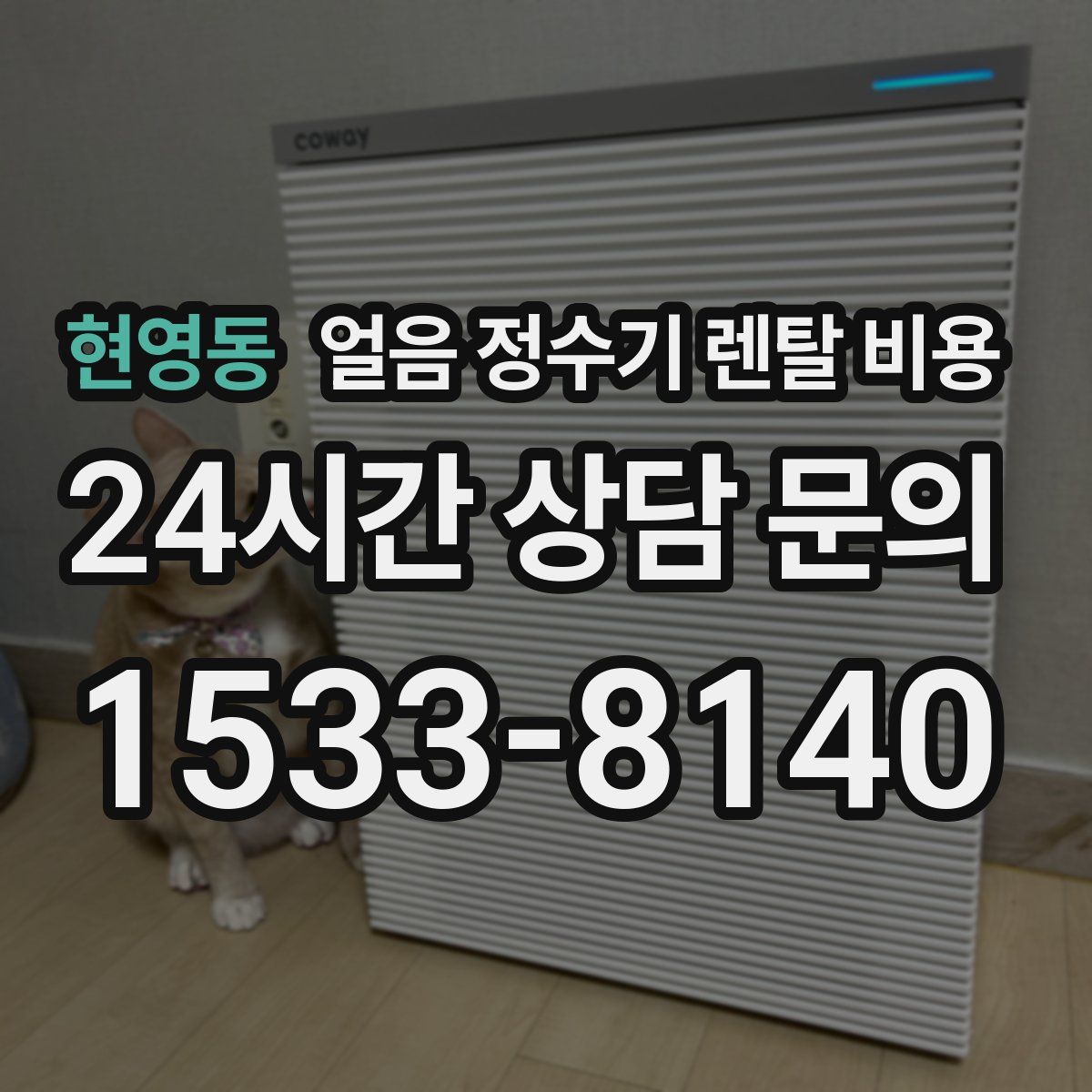 현영동 얼음 정수기 렌탈 비용