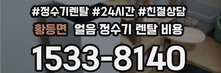 황등면 얼음 정수기 렌탈 비용