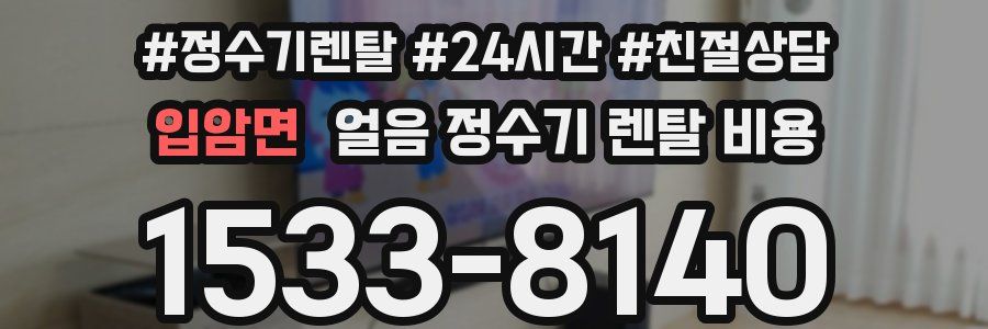 입암면 얼음 정수기 렌탈 비용