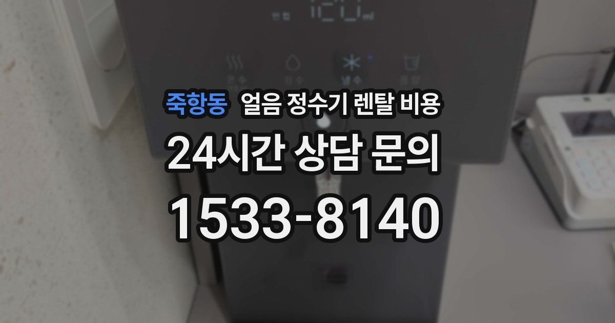 죽항동 얼음 정수기 렌탈 비용