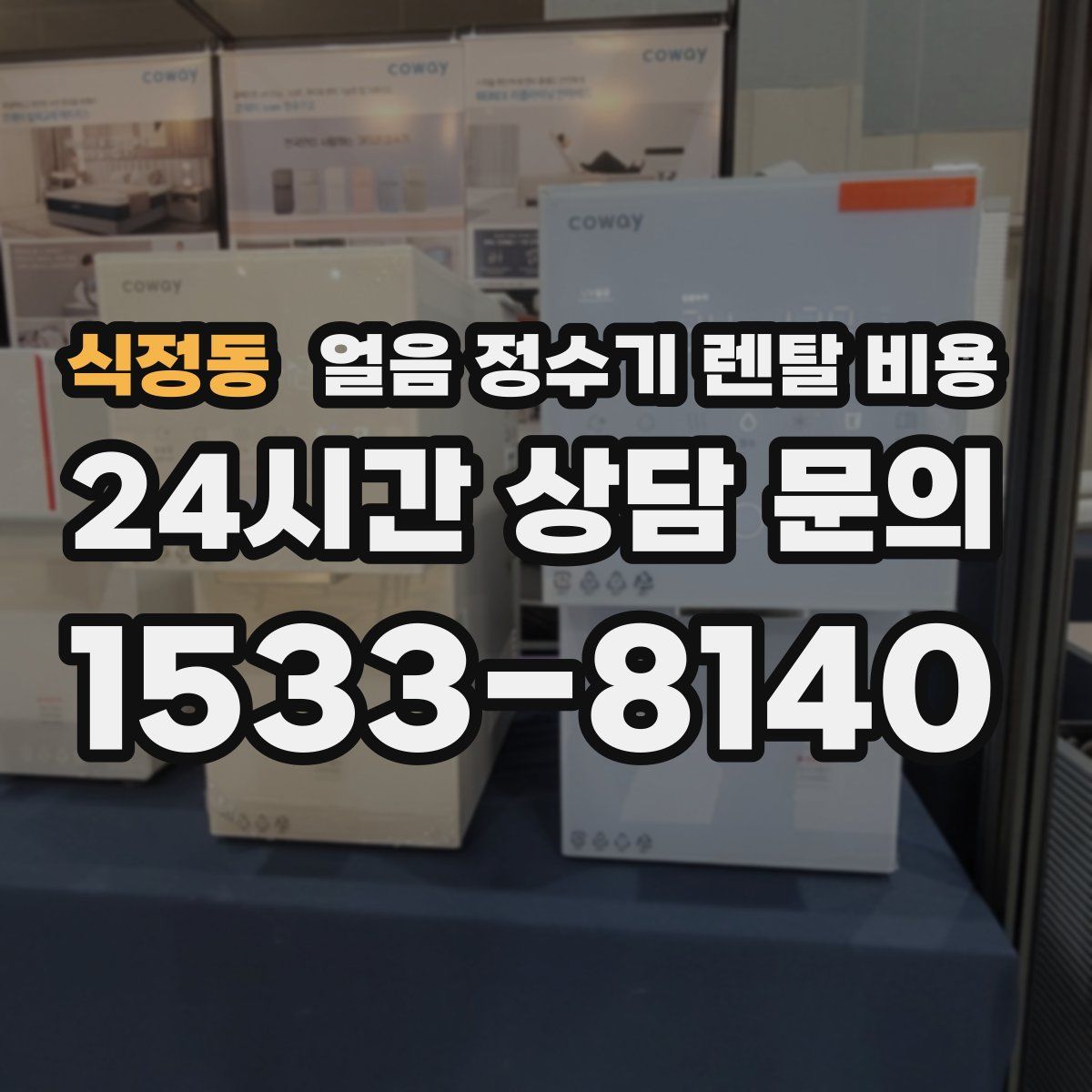 식정동 얼음 정수기 렌탈 비용