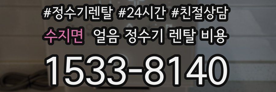 수지면 얼음 정수기 렌탈 비용