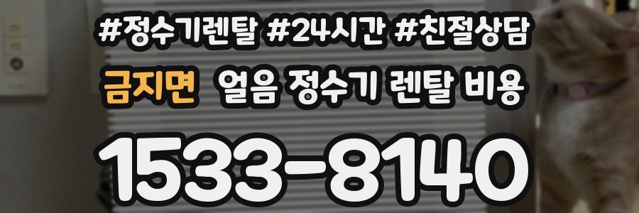 금지면 얼음 정수기 렌탈 비용
