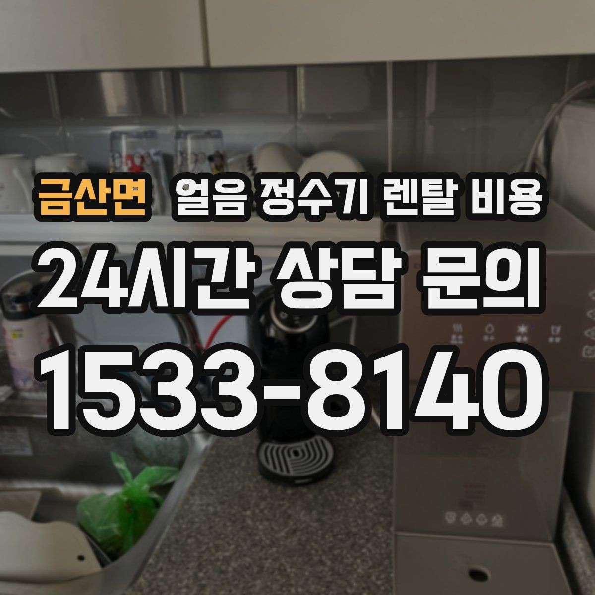 금산면 얼음 정수기 렌탈 비용 싱크대형과 스탠드형 차이
